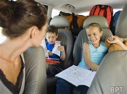 Healthy happy family travel
