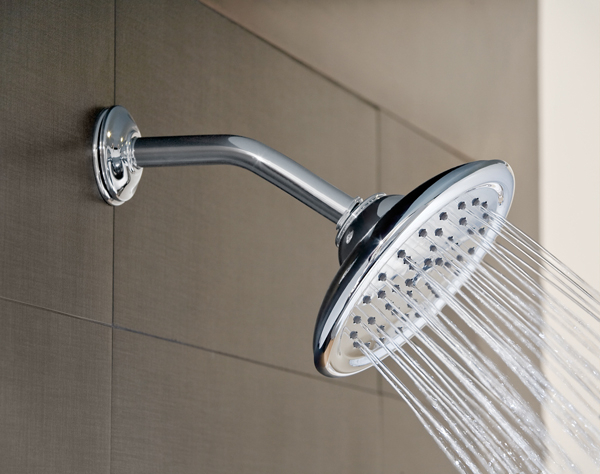 showerhead in shower