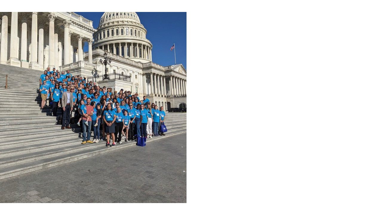 Group of Smile Train friends on the steps of the Capitol.