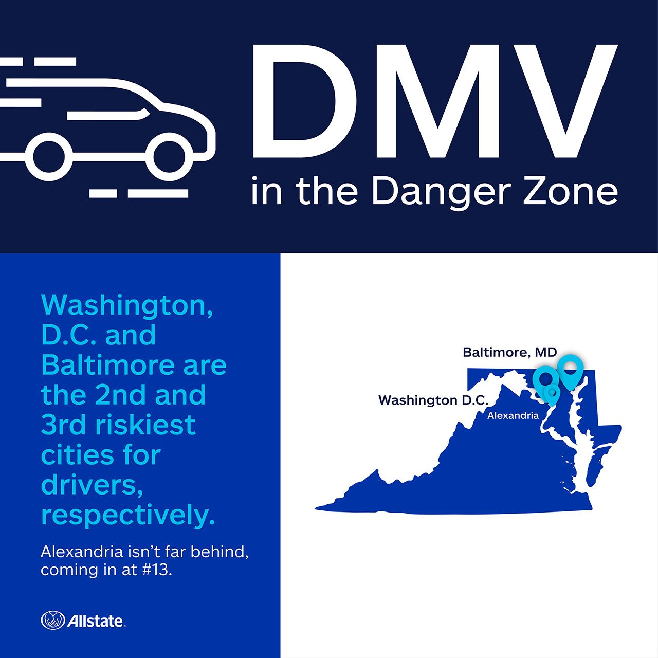 Infographic about DMV danger zone