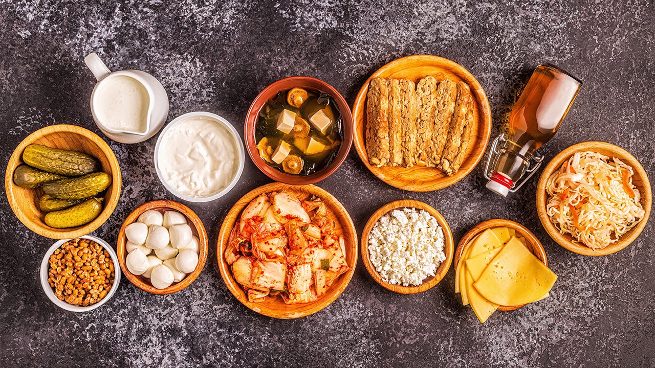 A selection of spices, toppings, cream and cheeses