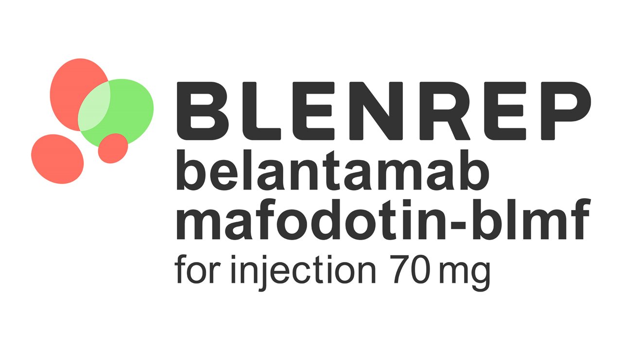 BLENREP logo. BLENREP is a prescription medicine used in combination with the medicines bortezomib and dexamethasone to treat adults with multiple myeloma who have received at least 2 prior treatments, including a proteasome inhibitor and an immunomodulatory agent, and their cancer has come back or did not respond to prior treatment.